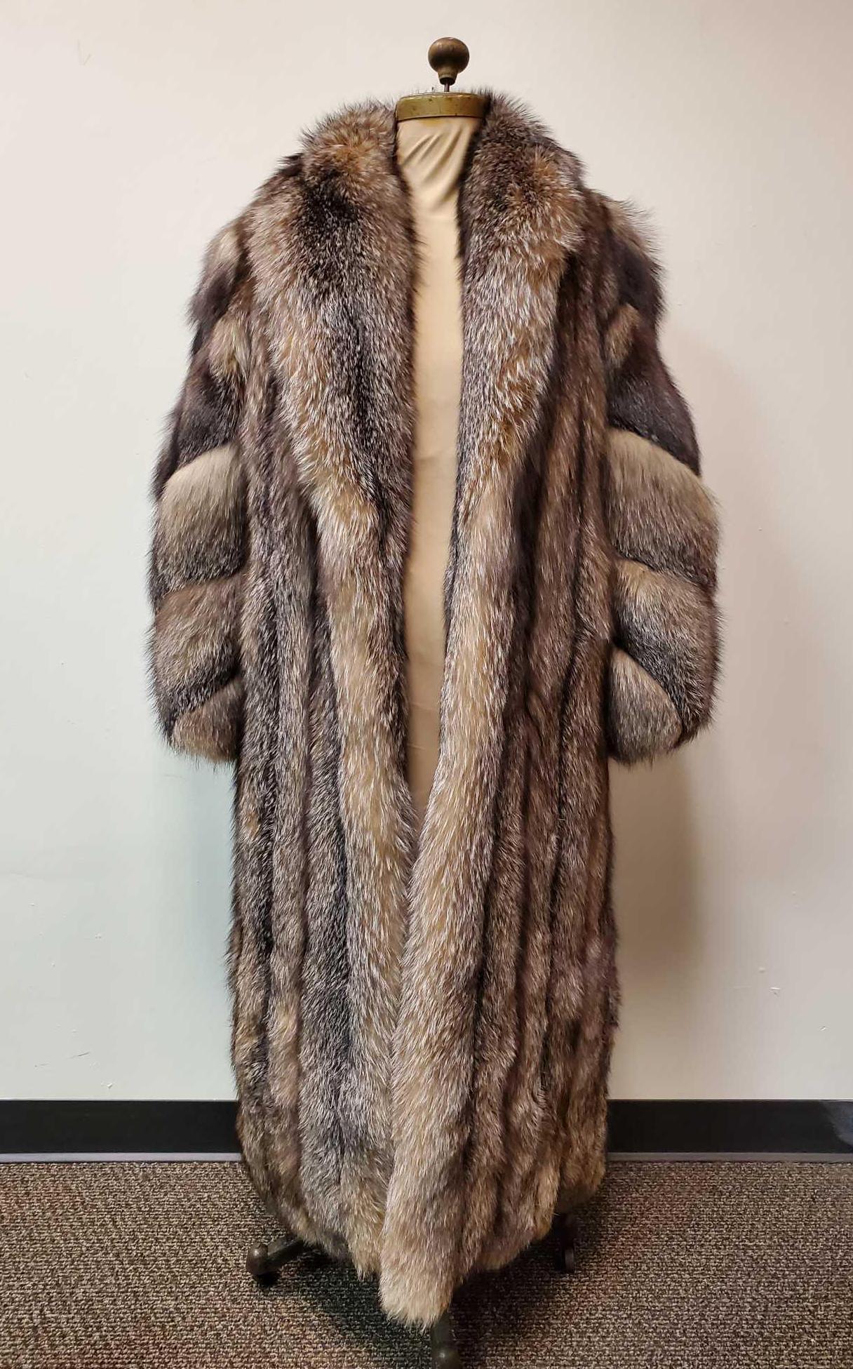 Full Length Diva Gray Fox Coat (1 of 9)