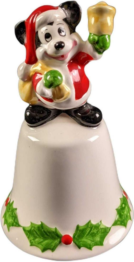 Vintage Disney Mickey Mouse Santa Claus Christmas Bell (1 of 6)