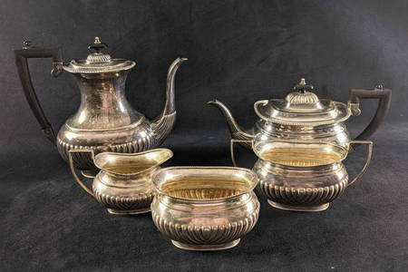 Vintage Silver-Plated Tea Set Sheffield Tea Set