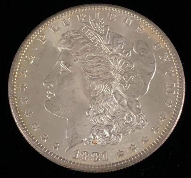 1881 Morgan Silver Dollar (1 of 3)