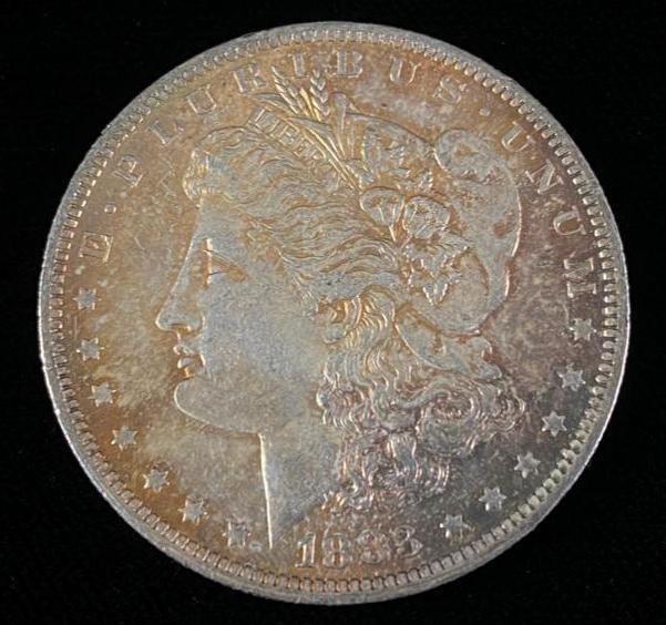 Toned 1883 Morgan Silver Dollar (1 of 3)