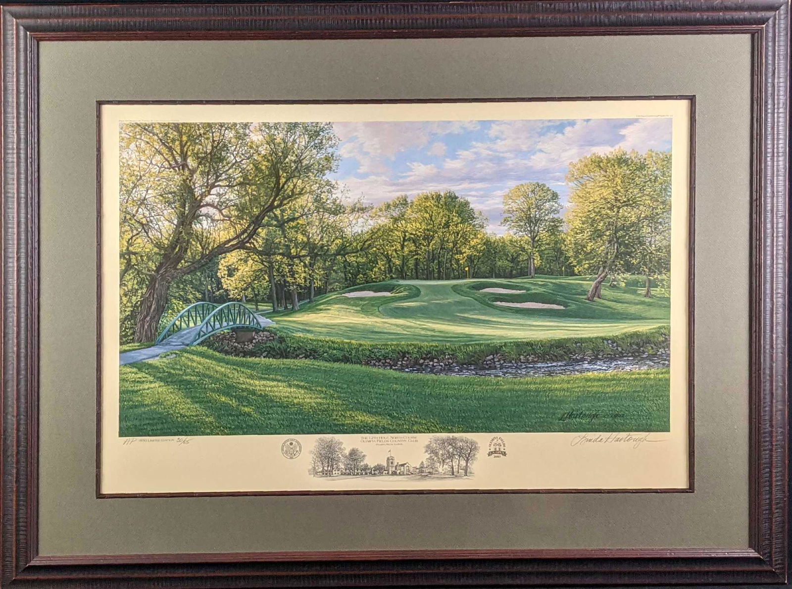 Framed Linda Hartough AP Litho Olympia Fields (1 of 9)