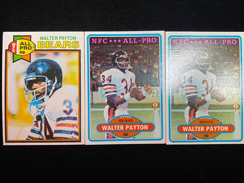 Lot of Walter Payton Topps Cards (1 of 4)