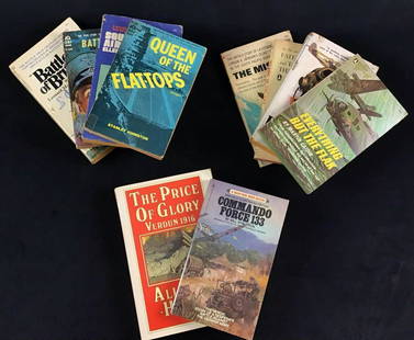 Vintage War Books Everything But The Flak Wilhelm Lot: Vintage War Books Everything But The Flak Wilhelm Lot . This is a lot of ten softcover vintage late 1900s war books. They are in good vintage condition. some have known writing, marks, foxing,