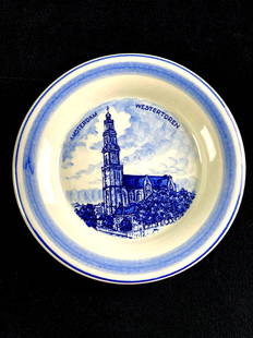 Amsterdam Westertoren Holland Decorative Plate: This lot includes: (1) Amsterdam Westertoren Holland Decorative Plate Condition is used and see photographs for additional details. The plate is decorated to show Westertoren, a reformed church in