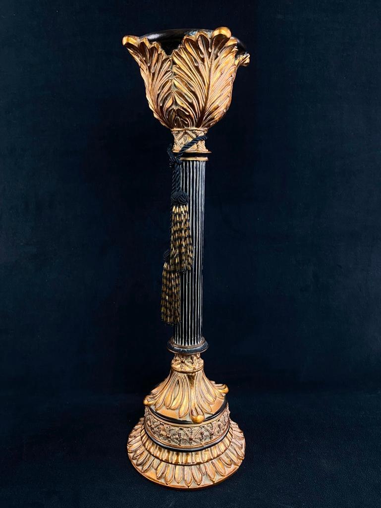 Ornate Resin Column Candleholder (1 of 5)