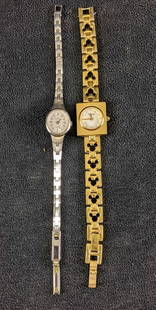 Women's Watches Gold and Silver Colored: Women's Watches Gold and Silver Colored These two watches are in good condition, they need new batteries but should work. *not tested* they do not seem to have any damage. These are really cute