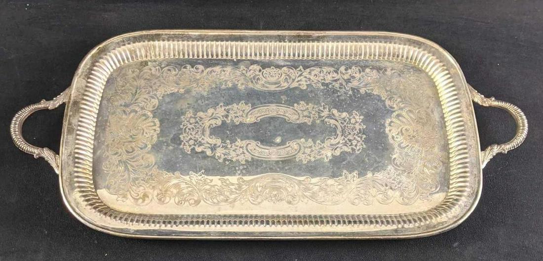 Silver-plated Serving Tray (1 of 5)