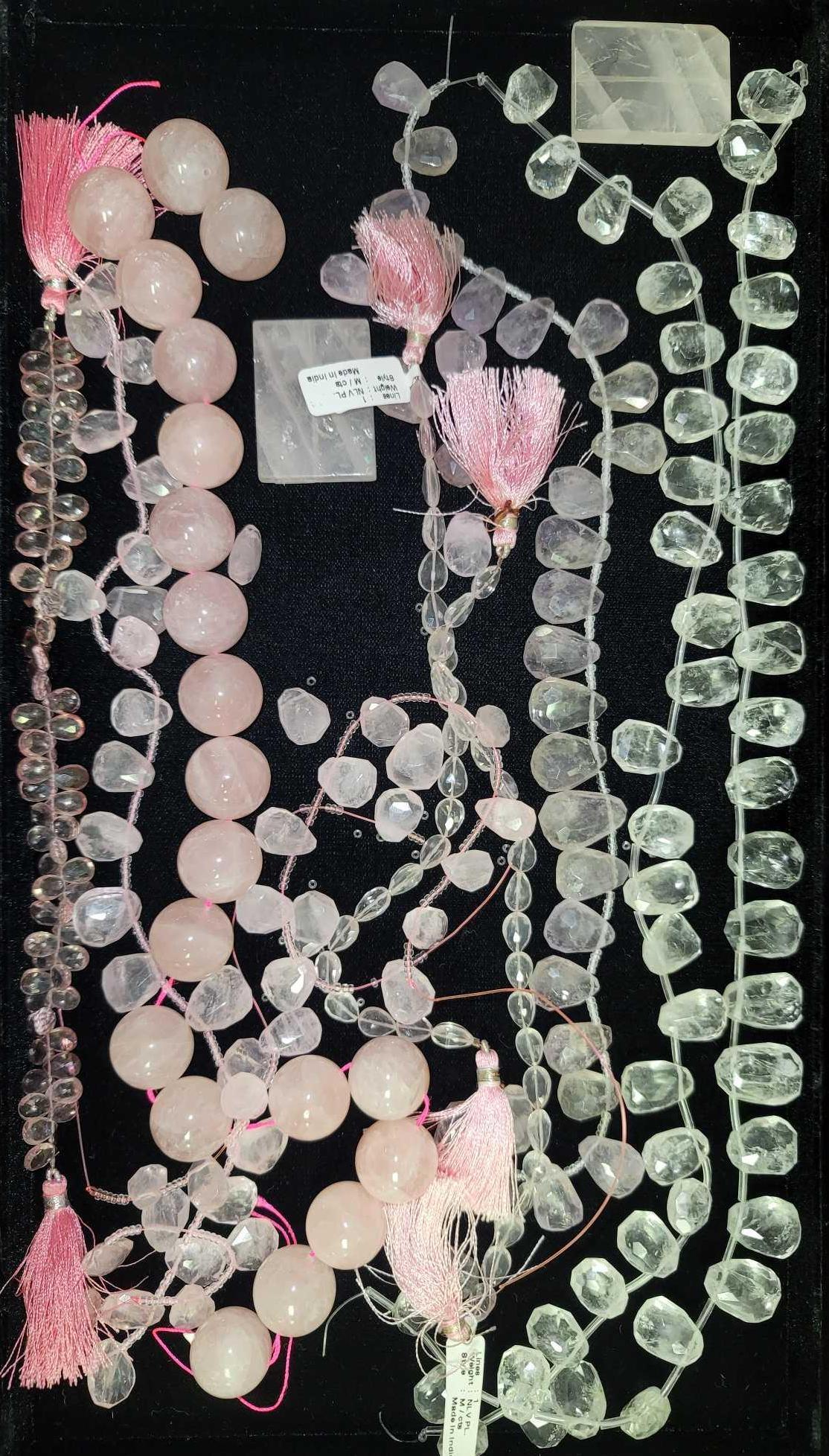 Pink Topaz Rose Quartz Gemstone Bead Nature (1 of 7)