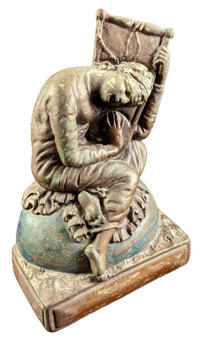 Vintage Lost Hope Bronze Single Bookend Statuette (1 of 10)