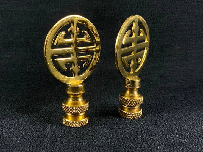 Pair of Oriental Lamp Finials May 05, 2022 Rapid Estate Liquidators