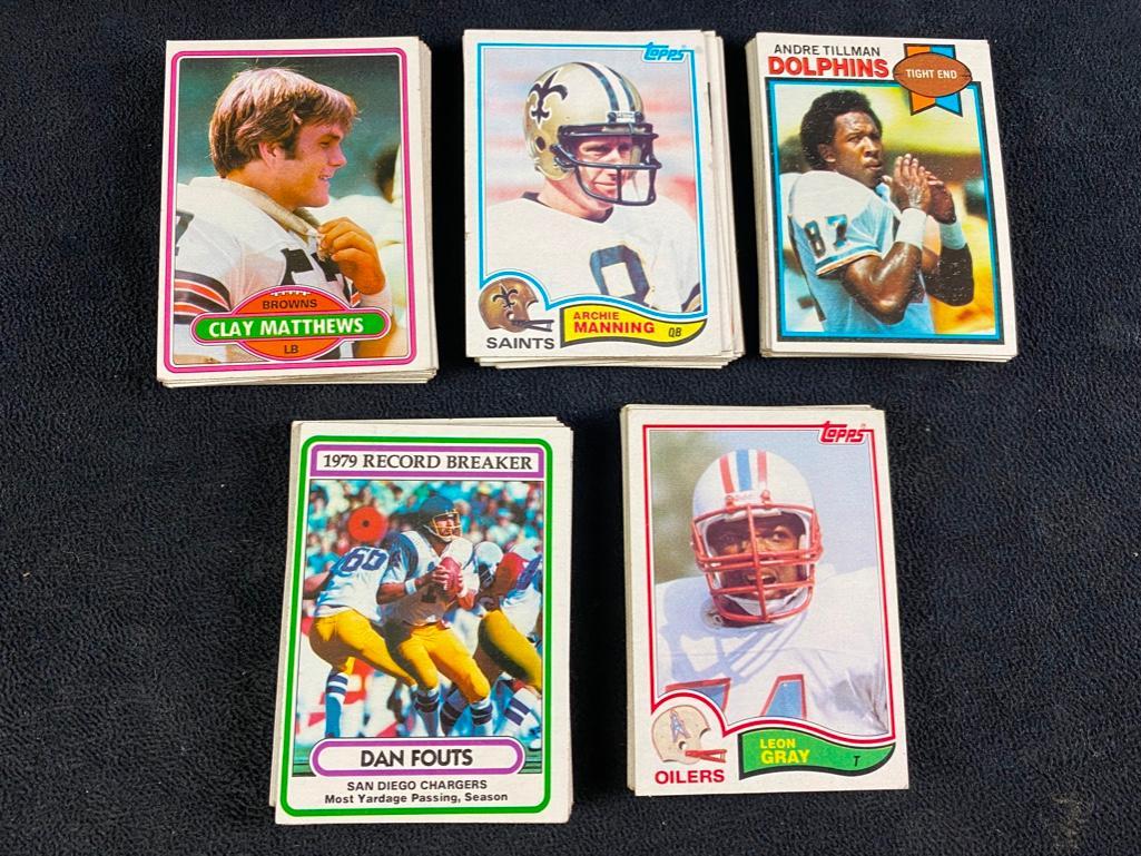 Lot of 75 Early 1979-1982 Topps Football Cards (1 of 4)