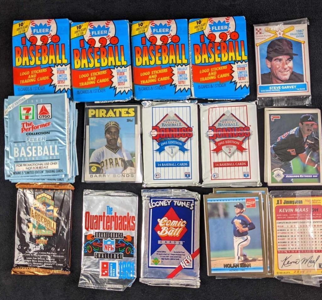 Barry Bonds Rookie Card And Unopened Baseball Card Packs (1 of 7)