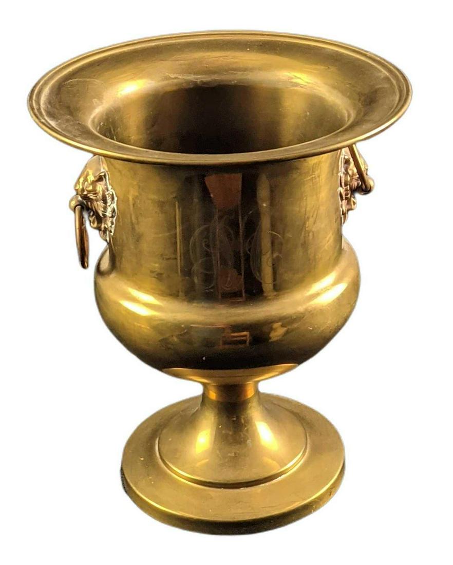 Vintage Brass Tiger Spittoon (1 of 6)