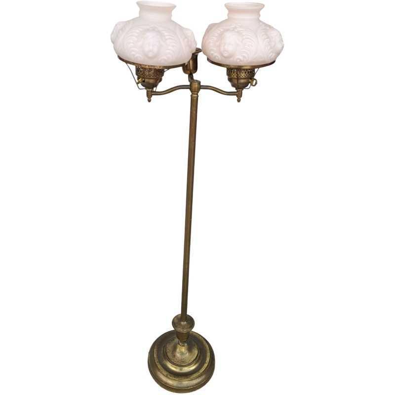Vintage Brass Student Floor Lamp (1 of 9)