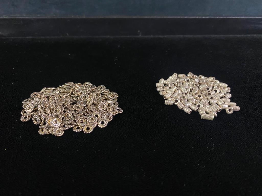 .925 Silver Jewelry Findings - Circle & Tube Beads (1 of 3)