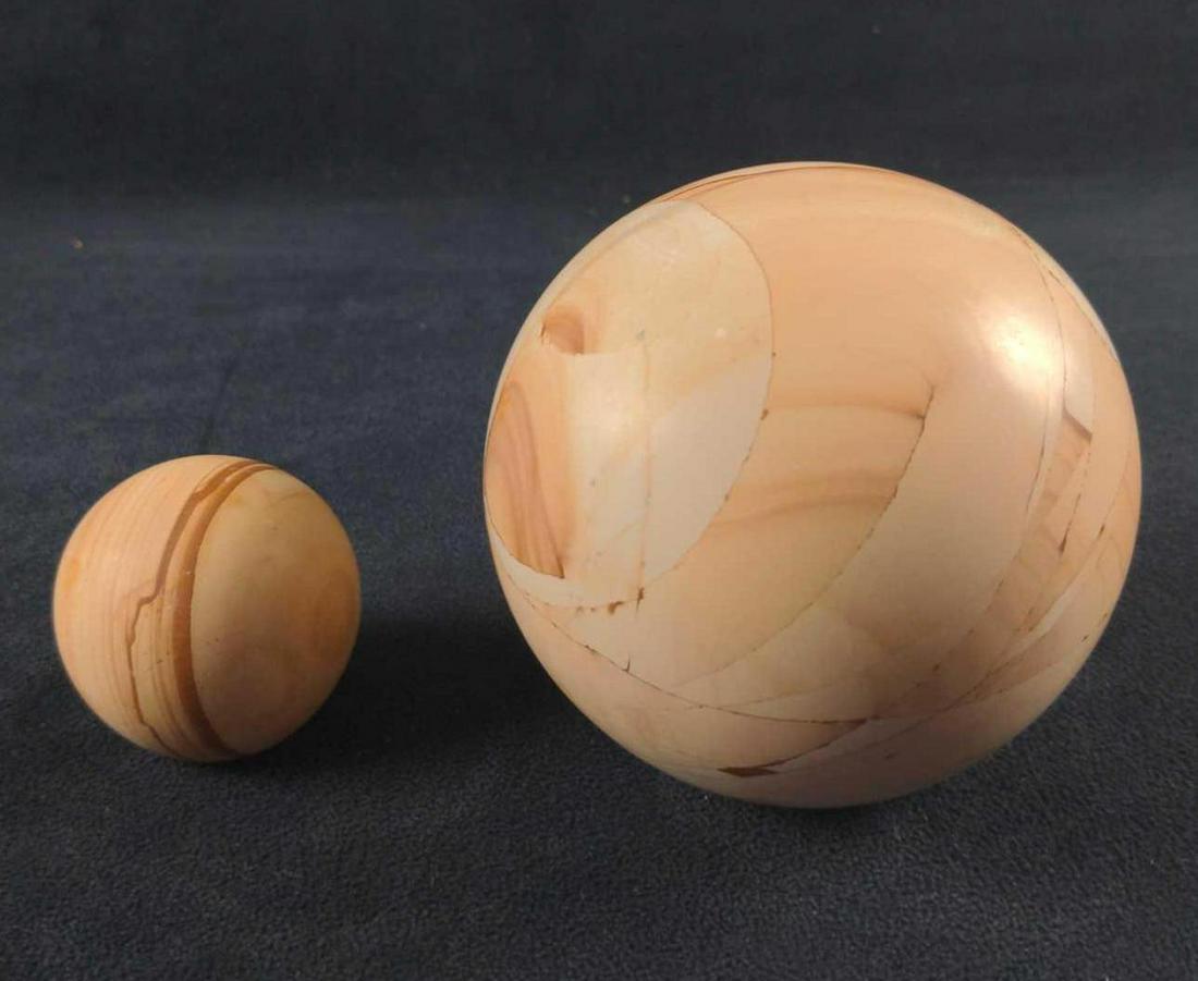 Marble Balls One Large One Small Paperweights (1 of 7)