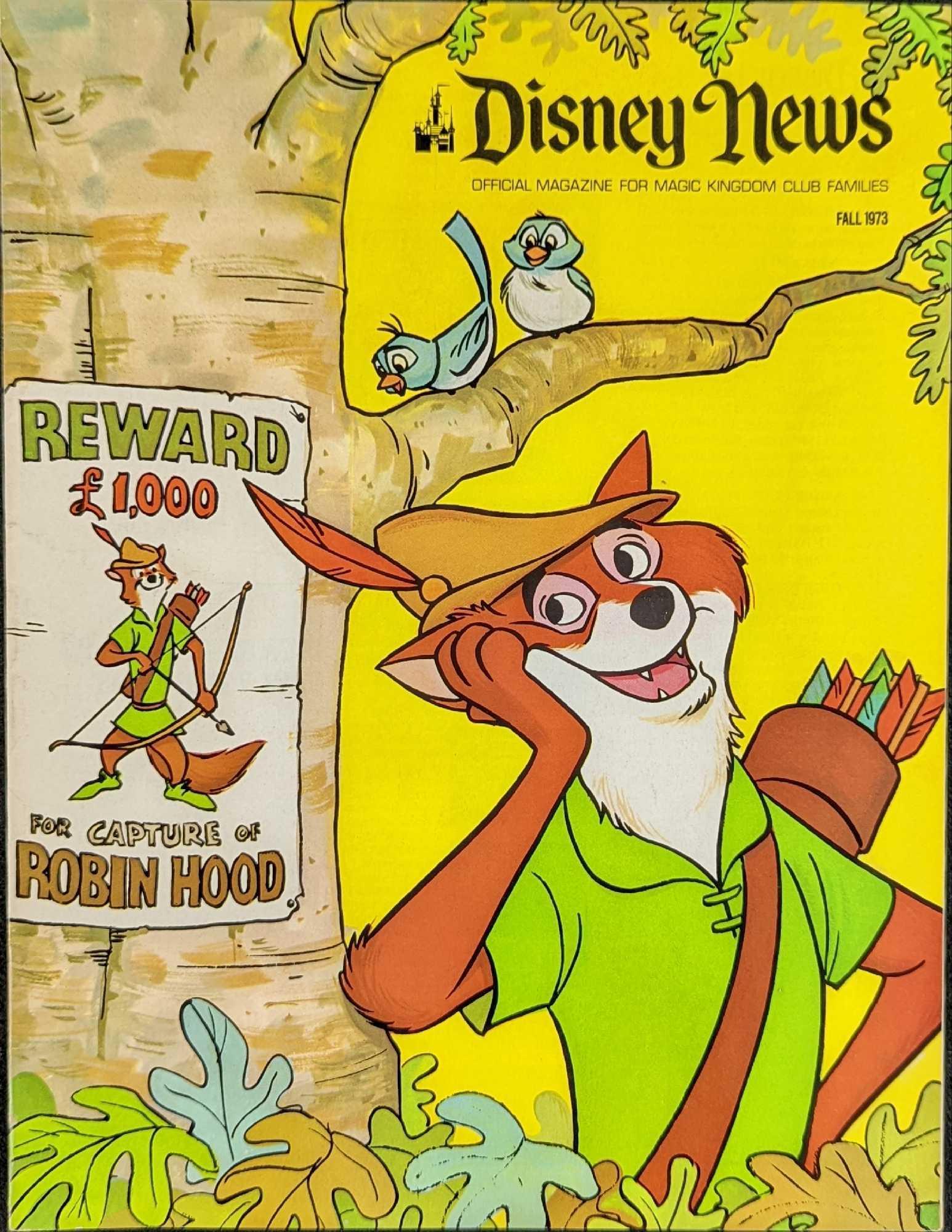 Disney News Fall 1973 Magazine Robin Hood (1 of 6)