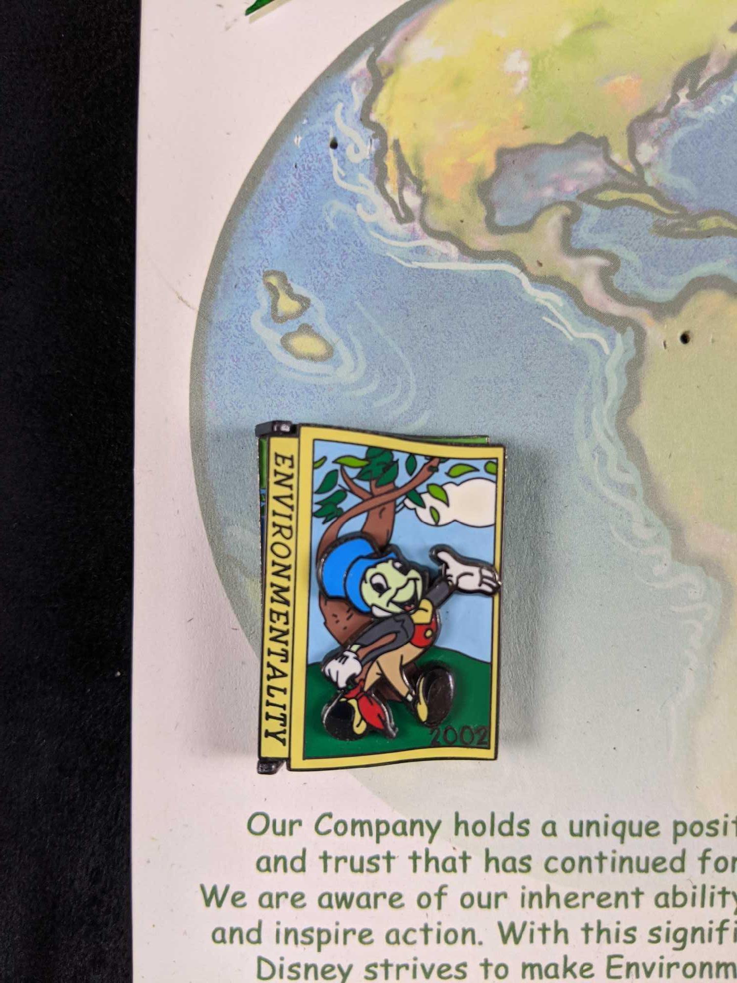 Six Disney Cast Exclusive Ive Got Enviromentality Jiminy Cricket Pins (1 of 5)