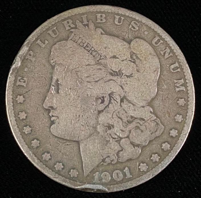 1901 Morgan Silver Dollar (1 of 3)
