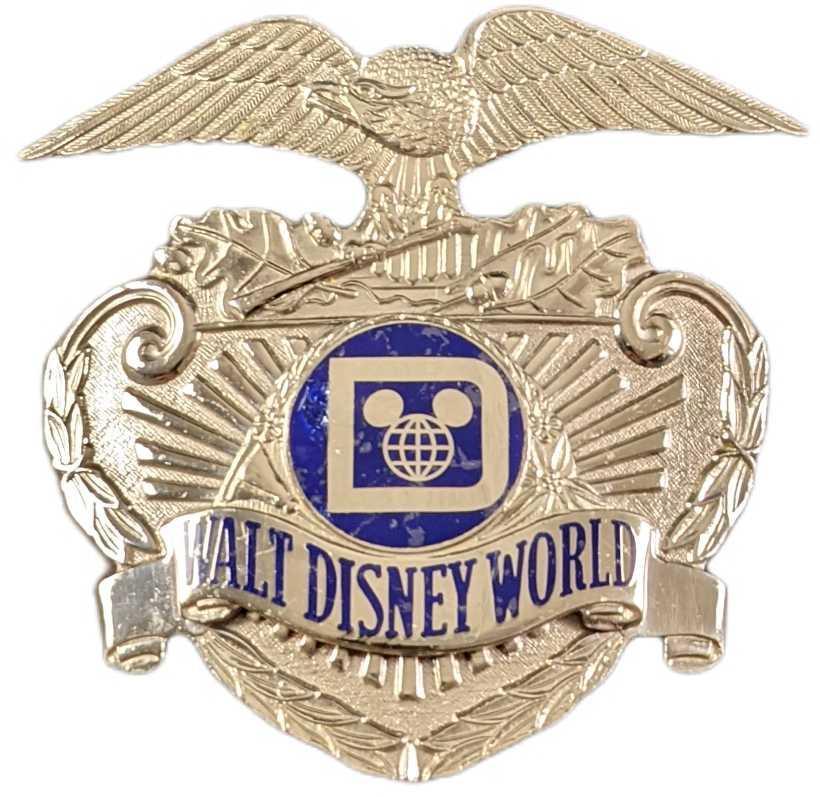 1980s Disney World Security Hat Metal Badge (1 of 2)