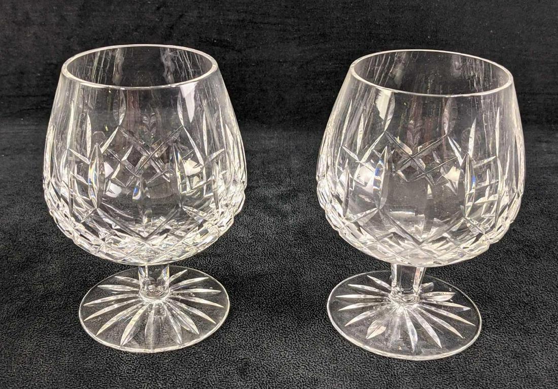 2 Waterford Crystal Lismore Brandy Glasses (1 of 8)