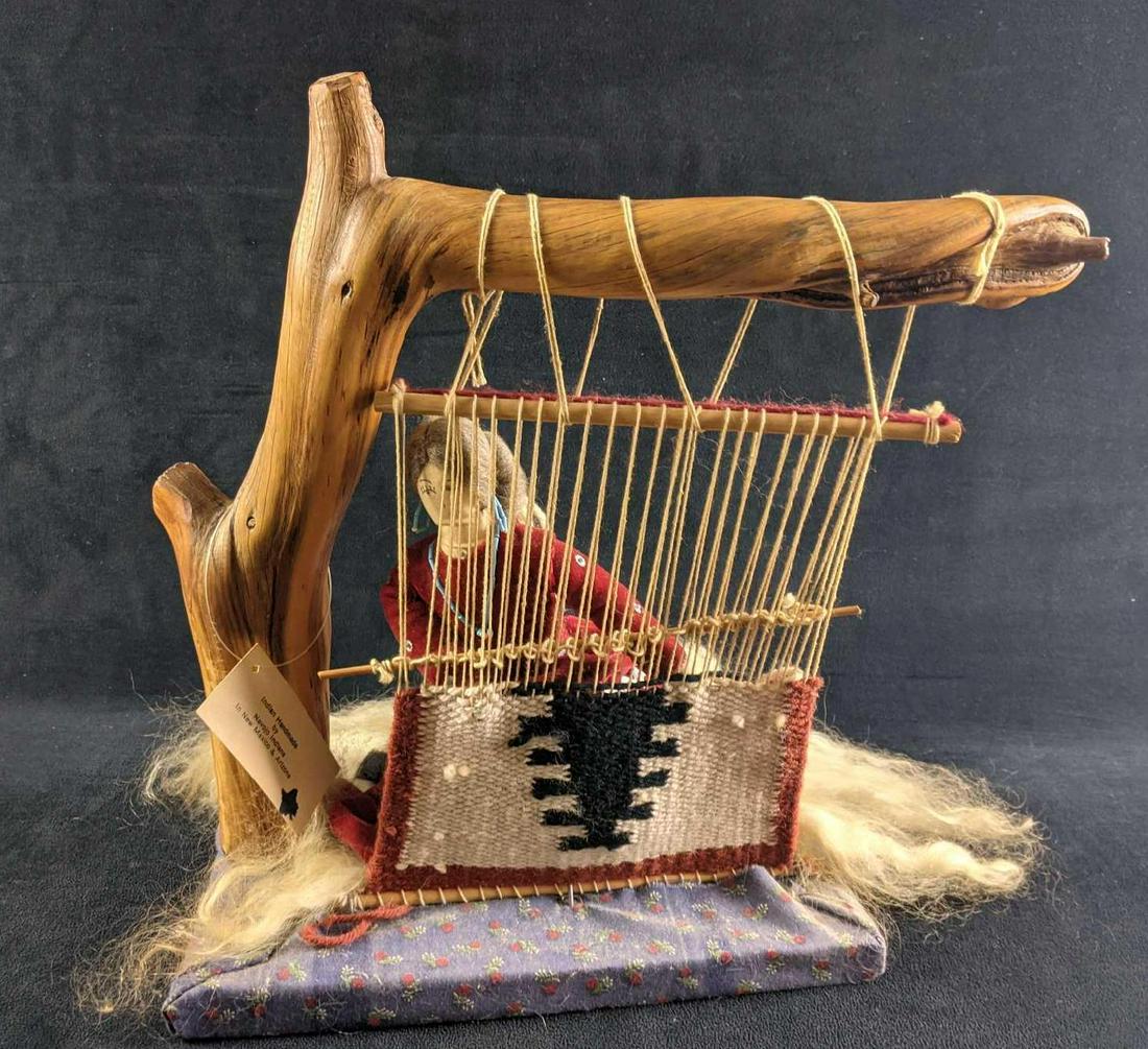 Handmade Native American Navajo Art Loom Weaver (1 of 7)