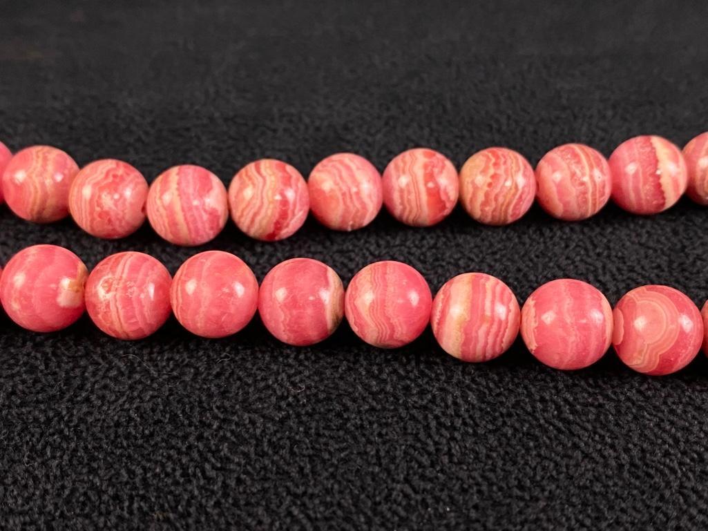 2 Strings of Rhodochrosite Beads (1 of 4)