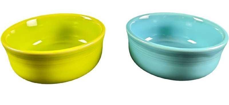 Two Light Blue & Green Fiestaware Chowder Bowls (1 of 7)