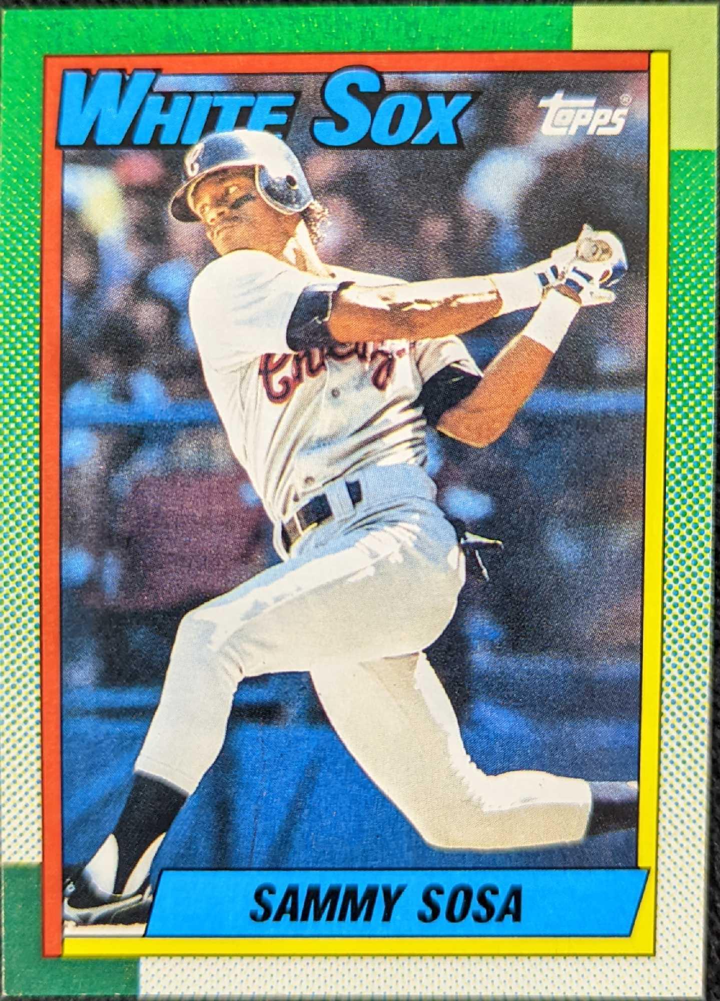 F5 Sammy Sosa 1990 Topps Birthday Error Card (1 of 3)