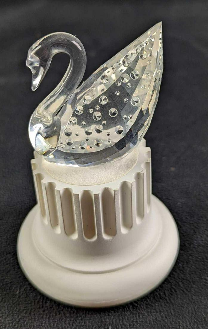 100th Anniversary Swarovski Crystal Swan With Stand (1 of 10)