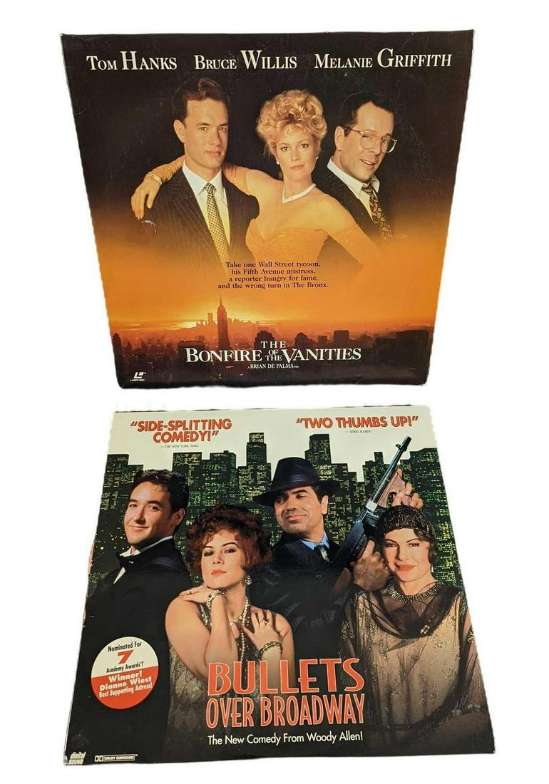 Bullets Over Broadway & Bonfire Of The Vanities Laser Discs (1 of 8)