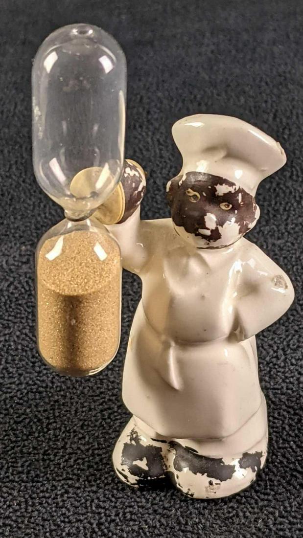 Vintage Ceramic Black Americana Egg Timer (1 of 5)