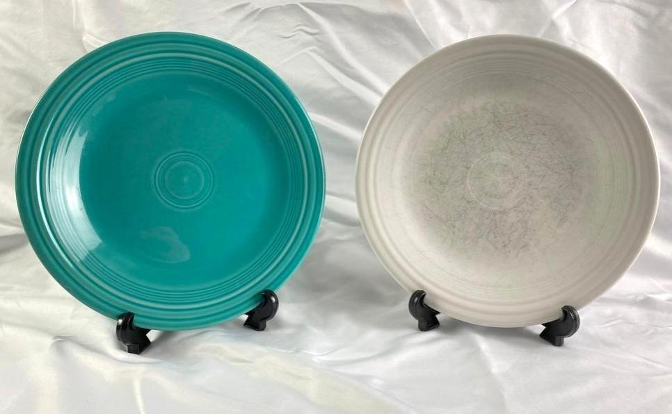 Two HLC Fiestaware 10.5" Dinner Plates (1 of 4)
