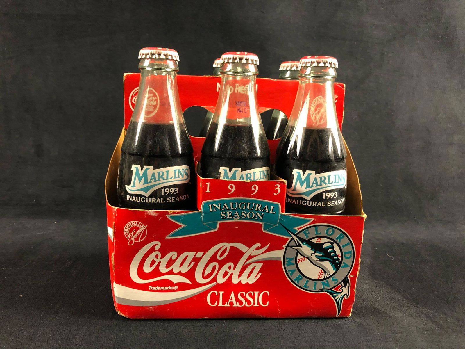 Vintage Coca Cola 1993 Marlins Inaugural Season 6 Pack 1996 Atlanta Olympic Games C (1 of 11)