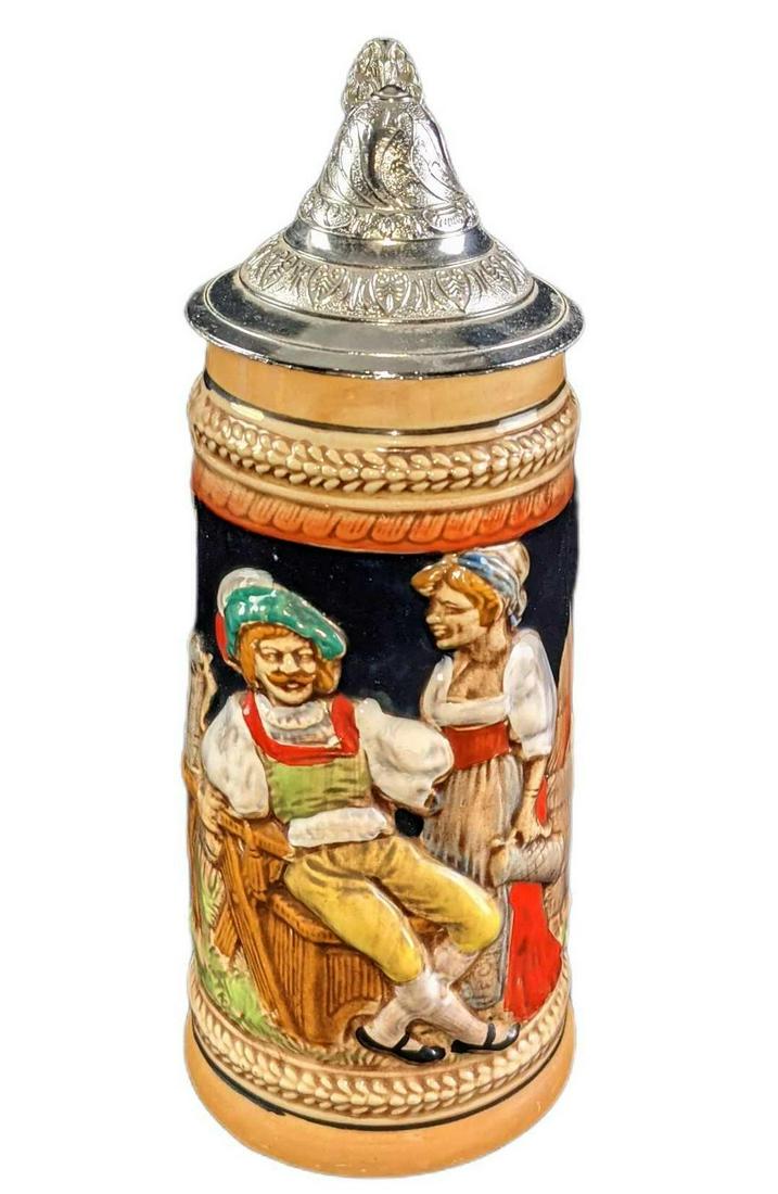Vintage KW Stein German Style Stein With Lid (1 of 8)