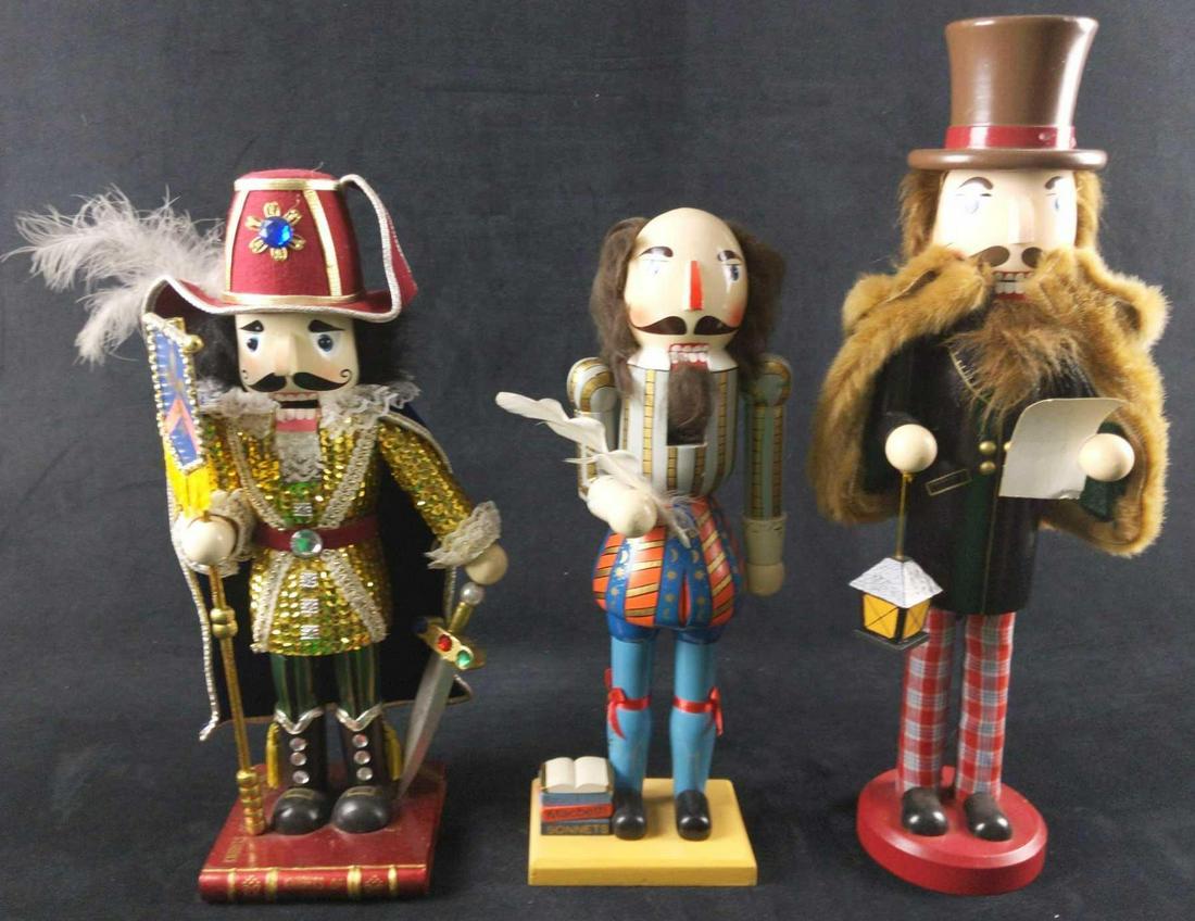 Three Wooden Nutcrackers Art Literature Music Christmas (1 of 8)