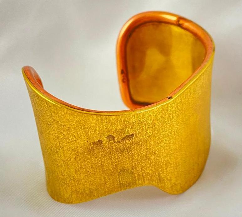 Vintage Gold Tone Cuff Bracelet (1 of 3)