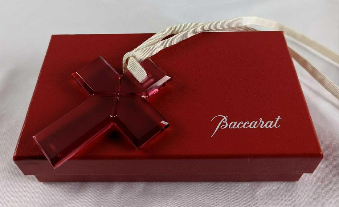 JB Baccarat Crystal Cross Pendant Red (1 of 8)