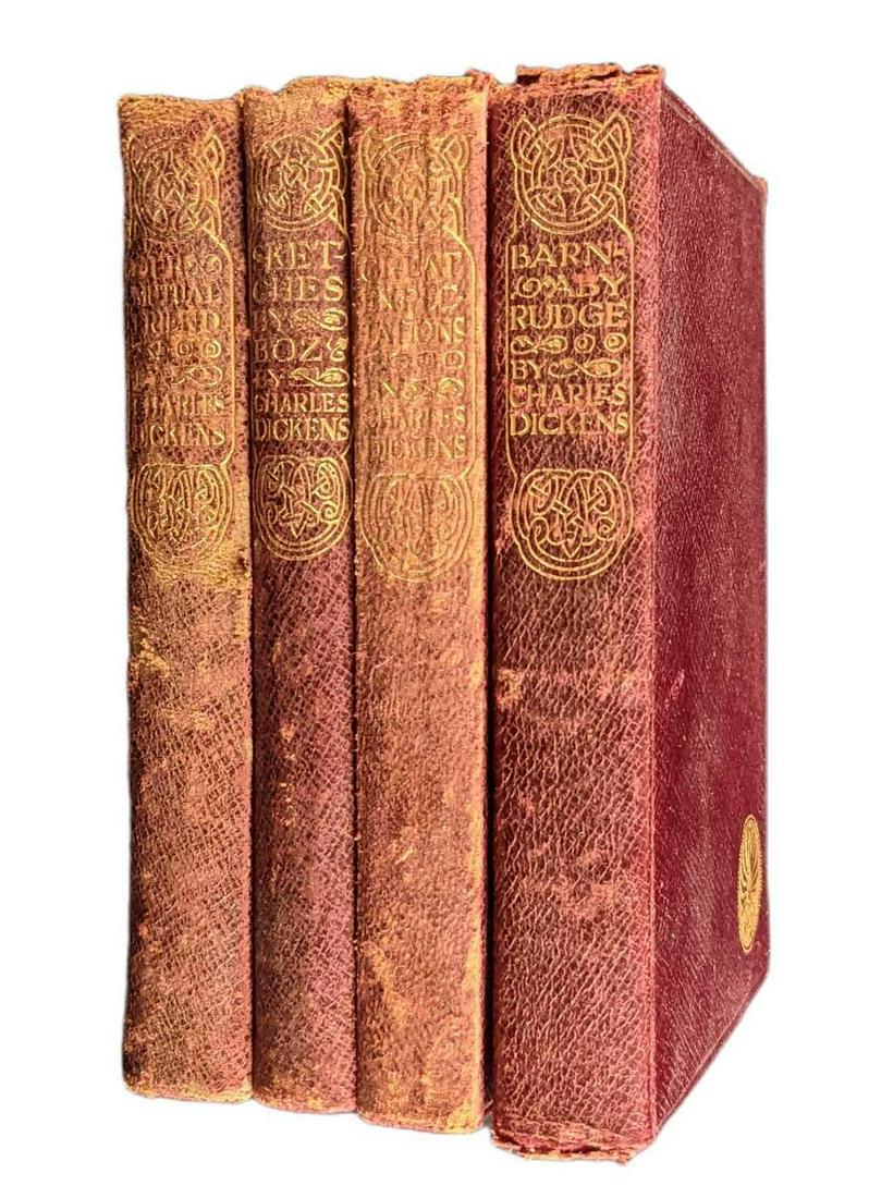 Four Antique Charles Dickens Novels Great Expectations (1 of 12)