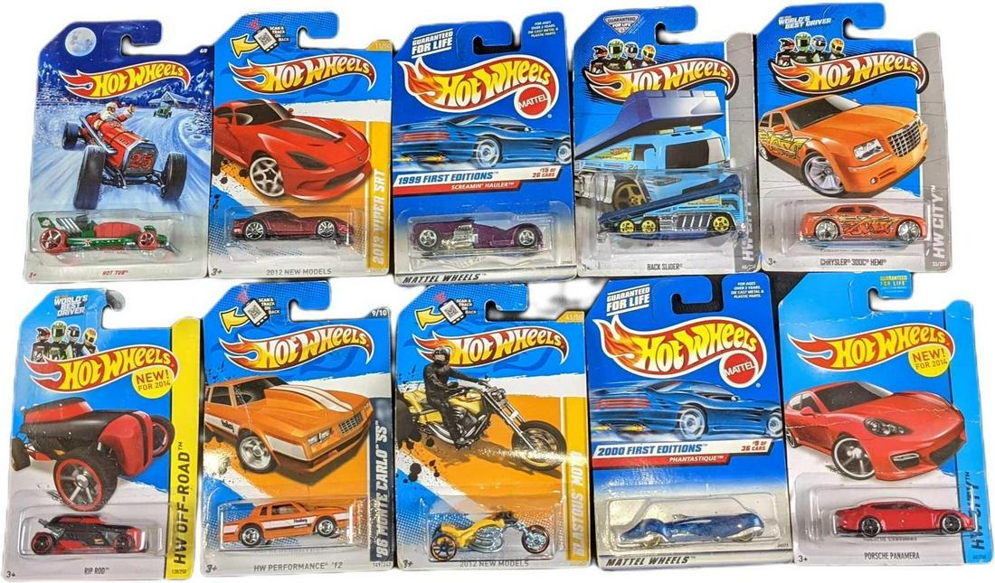 10 Packaged Hot Wheels Die Cast Cars Hot Rods Monte Carlo (1 of 5)