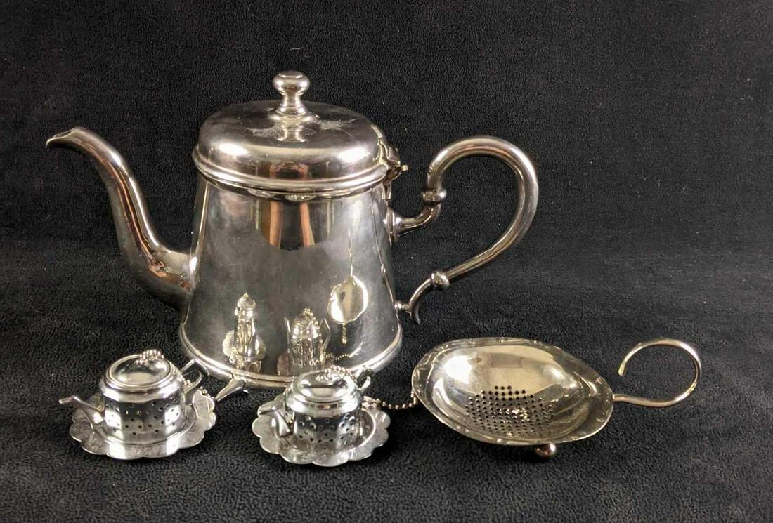 Silver Plated Teapot and Accessories (1 of 16)