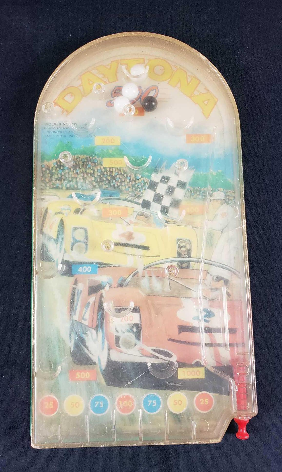Vintage Daytona 500 Wolverine Toy Pinball Action Game (1 of 5)