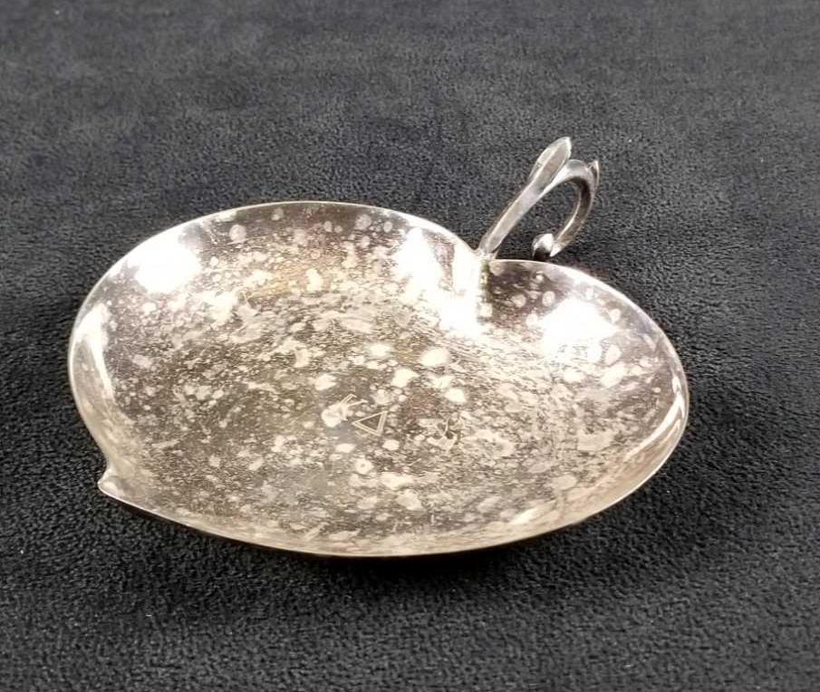 Kappa Delta Silver Plated Leaf Trinket Tray (1 of 8)