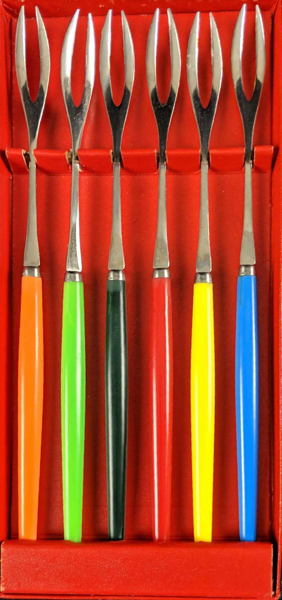 Appetizer Bistro Cocktail Two Prong Steel Fork B (1 of 3)