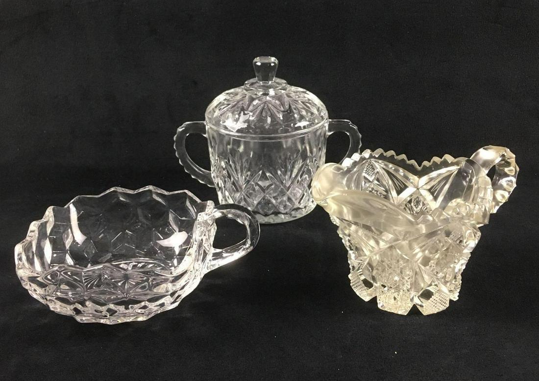Collection of Three Crystal and Cut Glass Items (1 of 4)