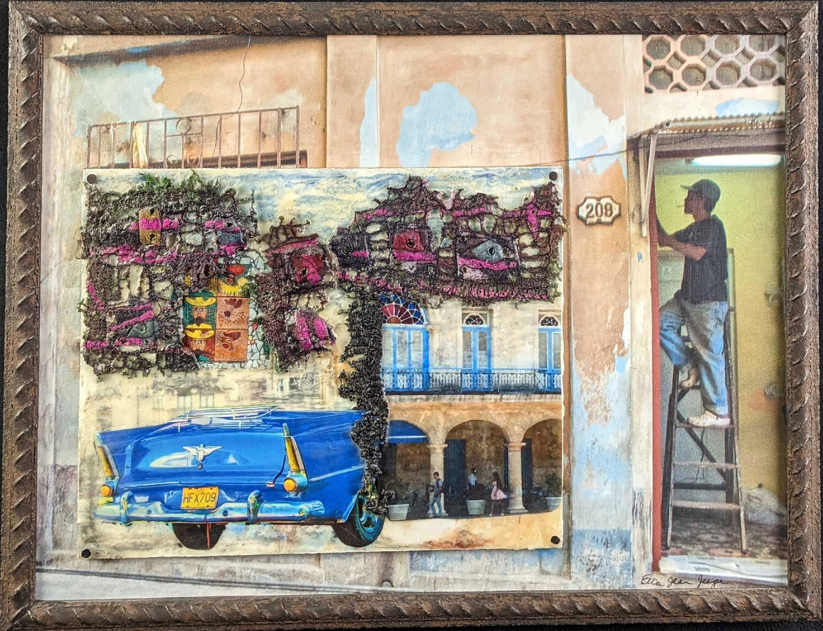 Etta Jean Juge "Havana" Encaustic Mixed Media (1 of 7)