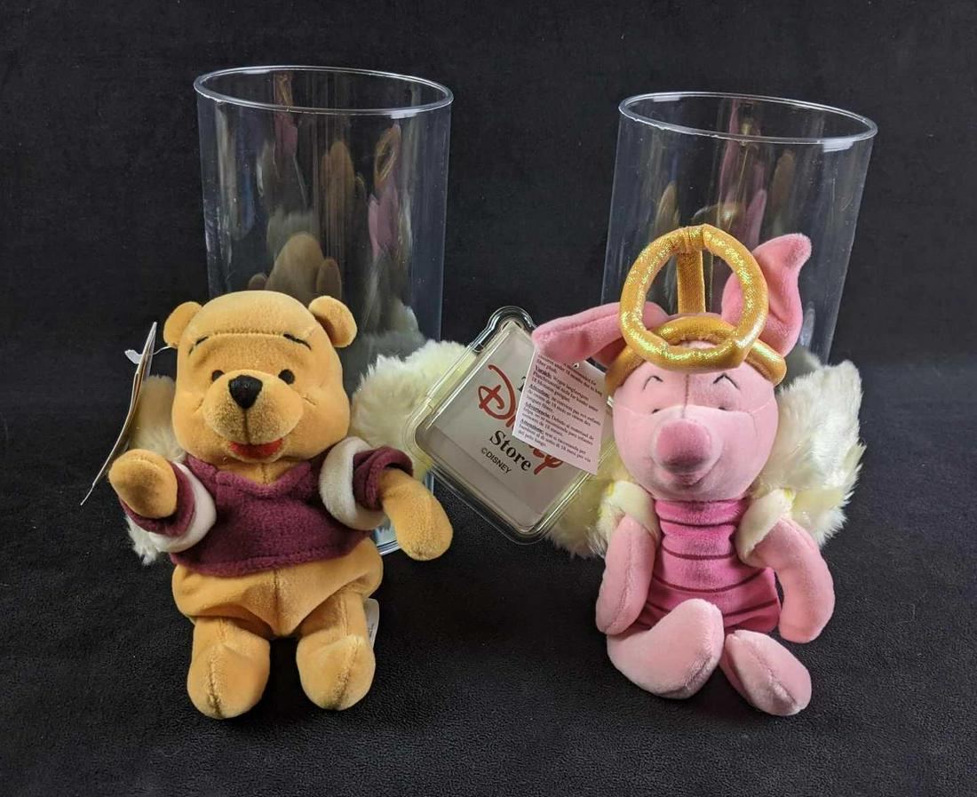 UK Winnie the Pooh and Piglet: UK Winnie the Pooh and Piglet Both are the Dream with wings edition tags say "Pooh Dreams w/Wings" and "Piglet Dreams w/Wings" 8" Both in almost new condition with tags and come in protective clear ca