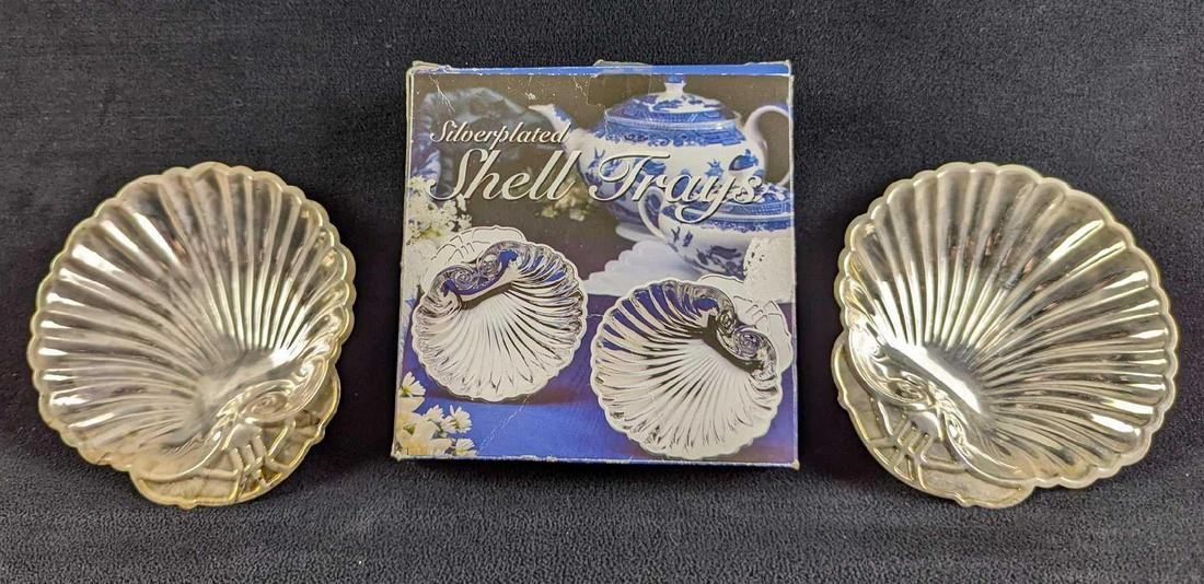 2 Two Old Hampshire Silverplate Shell Trays (1 of 6)