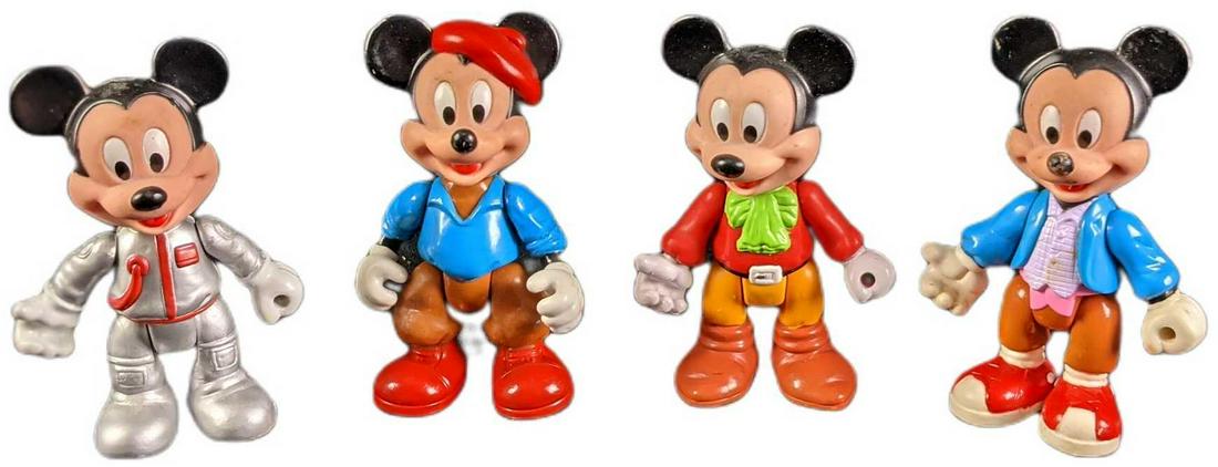 Four Vintage Disney Arco Mickey Mouse Figures (1 of 10)
